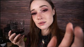 ASMR Vampire Interviews and Prepares to Turn You Measuring Moisturizing Your Face Pampering [upl. by Colpin]