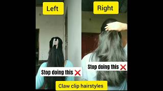 which one is the best claw clip hairstyles commenthairstylesshortvideohairtutorialhack [upl. by Eiwoh]