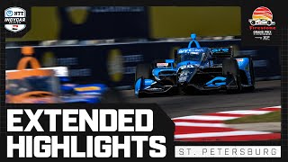 Extended Race Highlights  2024 Firestone Grand Prix of St Petersburg  INDYCAR [upl. by Ilamad]