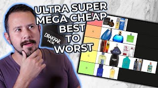 Ranking 15 SUPER CHEAP Fragrances From WORST To BEST  Cheap Mens Fragrances [upl. by Nessnaj]