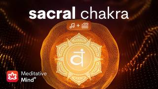 SACRAL CHAKRA Healing Vibrational Sound Bath w OCEAN Sounds  Emotional Balance  Sexual Healing [upl. by Jasmin618]