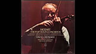 Mozart Violin Concerto No 1 in Bflat major K 207  David Oistrakh Berlin Philharmonic [upl. by Medina]