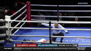 22Second UMARA KO HIGHLIGHT  Boxlab Promotions Night of Champions IV on CBS Sports Network [upl. by Alexia]