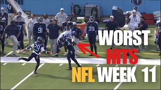 Week 11’s Hardest Hits  Relentless Tackles amp GameChanging Stops [upl. by Summons]