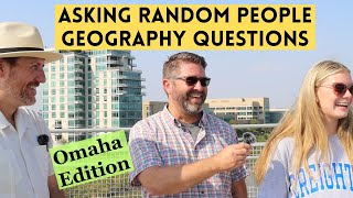 Geography Questions on the Street Omaha Nebraska [upl. by Odo]