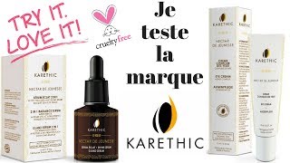 Je teste la marque KARETHIC BIO et CRUELTYFREE [upl. by Aneles]