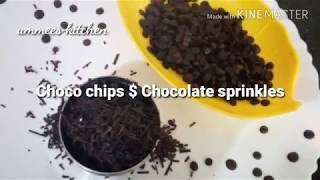 Homemade chocolate sprinkles and chocochipsചോക്ലേറ്റ് sprinkles  ചോക്ലേറ്റ് ചിപ്സ് [upl. by Askwith]