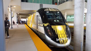 Brightline train orlando to Miami Florida miami [upl. by Mcfadden822]