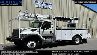 SOLD 2013 International 7300 4x4 Terex 45 Digger Derrick Truck [upl. by Ettennyl]