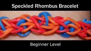 Rainbow Loom® Speckled Rhombus Bracelet [upl. by Odell323]