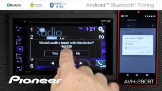 How To  AVH280BT  Android Bluetooth Pairing [upl. by Enna]