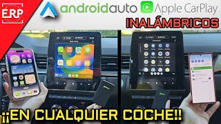 Convierte Android AUTO y APPLE CarPlay por CABLE en INALÁMBRICO  CUALQUIER coche  CARLINKIT 2air [upl. by Didier357]