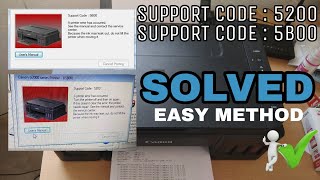 Cannon G2000 support code  5200  5B00 solved  easy way to reset cannon Pixma g2000 [upl. by Colson]