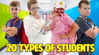 20 TYPES OF STUDENTS BACK TO SCHOOL  JKREW [upl. by Folsom]