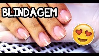 ESMALTAÇÃO SEMI PERMANENTE  BLINDAGEM [upl. by Urial425]