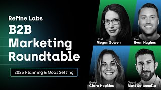 Refine Labs B2B Marketing Roundtable 2025 Planning and Goal Setting [upl. by Mur438]