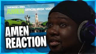 Tion Wayne Ft Nines  AMEN Official Video REACTION [upl. by Silverts]