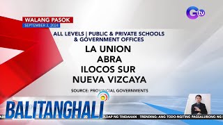 Walang pasok as of 1003 AM September 3 2024  Balitanghali [upl. by Bisset]