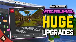 HUGE NEW Realms Improvements Stories Render Distance Performance and MORE  Minecraft Bedrock [upl. by Oisorbma551]