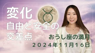 自由とセーフティゾーンの交差点【おうし座の満月】2024年11月16日（牡牛座満月） [upl. by Eetnwahs]