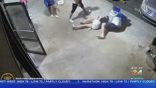 Woman Slammed To The Ground During Fight In Davie [upl. by Edrahc465]