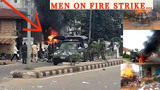 Happening Now In Ebonyi State Biafra As lshieke Div Police On Fire12 Kpai 5 V£hicl£ S£t blz£… [upl. by Annamaria]