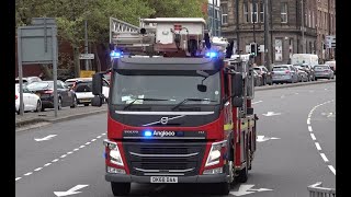 Merseyside Fire amp Rescue Service  City Centres Combined Platform Ladder  Responding [upl. by Trace]