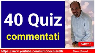 QUIZ IN DIRETTA 40 livello medio commentati con Simone Chiarelli  parte 1 14102024 [upl. by Leira671]