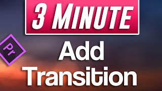 Premiere Pro  How to Add Transitions Between Clips [upl. by Anjali]