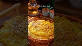 Scallion egg pancake Friedpancake Old dough flavor yeast powder youtubeshorts ytshorts trending [upl. by Hael]