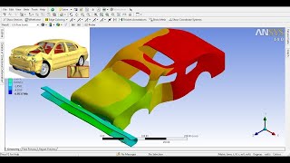 ANSYS Workbench Tutorial Video  Explicit Dynamics Analysis  Crash  GRS [upl. by Petrick]