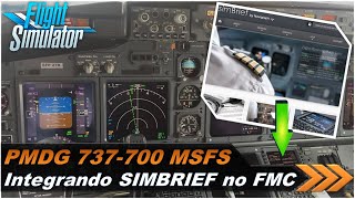 Como usar FLIGHT PLAN do SIMBRIEF no FMC do 737 PMDG FS2020 EP171 [upl. by Qooraf]