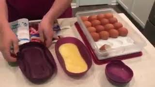 Breakfast in under 2 minutes w Tupperware Microwave Breakfast Maker [upl. by Nura300]