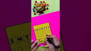 DIY Table Calendar for your Study Table 🗓️ ♥️ Shaykh Art and Craft ✂️ art fun trending viral yt [upl. by Allenad]