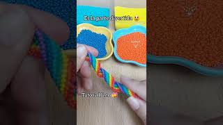 Les tengo LISTO el TUTORIAL de ARETES de arcoiris ENTORCHADO pincha en el link abajo 👇 mostacillas [upl. by Yblek691]