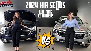 Comparing The 2024 KIA Seltos EX VS EX Premium [upl. by Nwahsit]