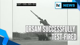 DRDO successfully testfires Quick Reaction SurfacetoAir Missile [upl. by Schrick597]