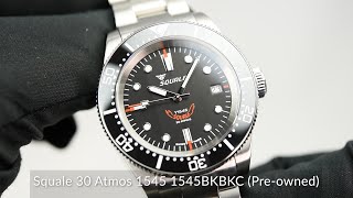 Squale 30 Atmos 1545 1545BKBKC Preowned [upl. by Berkie]