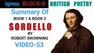 SORDELLO by Robert Browning  BRIEF SUMMARY [upl. by Levesque]