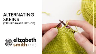 Alternating skeins in the round quotyarn forwardquot method [upl. by Tanner]