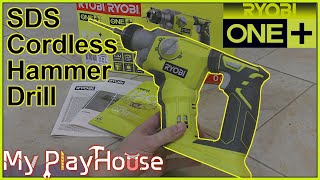 Ryobi R18SDS0 P222 SDS Hammer Drill 18V ONE Cordless  1271 [upl. by Yoshio]