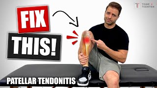 How To Fix Patellar Tendonitis  Tendinosis Jumper’s Knee Rehab Exercises [upl. by Airla]