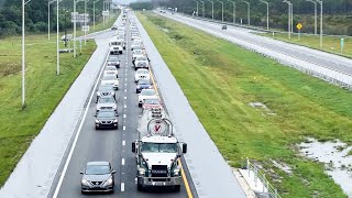 People Try to Leave Florida Ahead of Hurricane Milton [upl. by Kassaraba723]