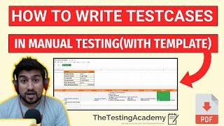 How to Write Test Cases in Manual Testing with Template [upl. by Fabian]