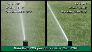 Rain Bird 5000PRS Rotor Vs Hunter PGP [upl. by Yesnyl]