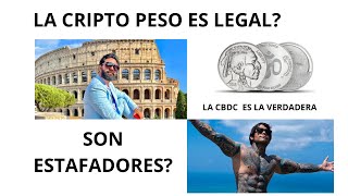 La verdad del CRIPTO PESO otra estafa mas de newman con ayuda de cossio [upl. by Eceirahs99]