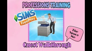 Sims freeplay  Profession training Quest Movie Studio [upl. by Nolyag]