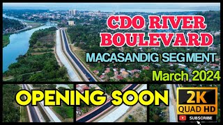 2 lane CDO River Boulevard Paseo del Rio to Biasong Segment The Asphalt Overlay is almost finishd [upl. by Merfe]