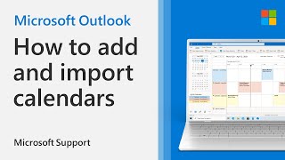 How to add or import a calendar to Outlook  Microsoft [upl. by Yelsnik]