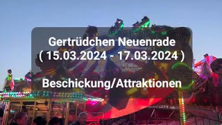 Gertrüdchen Neuenrade  15032024  17032024   Beschickung  Attraktionen [upl. by Wilser]